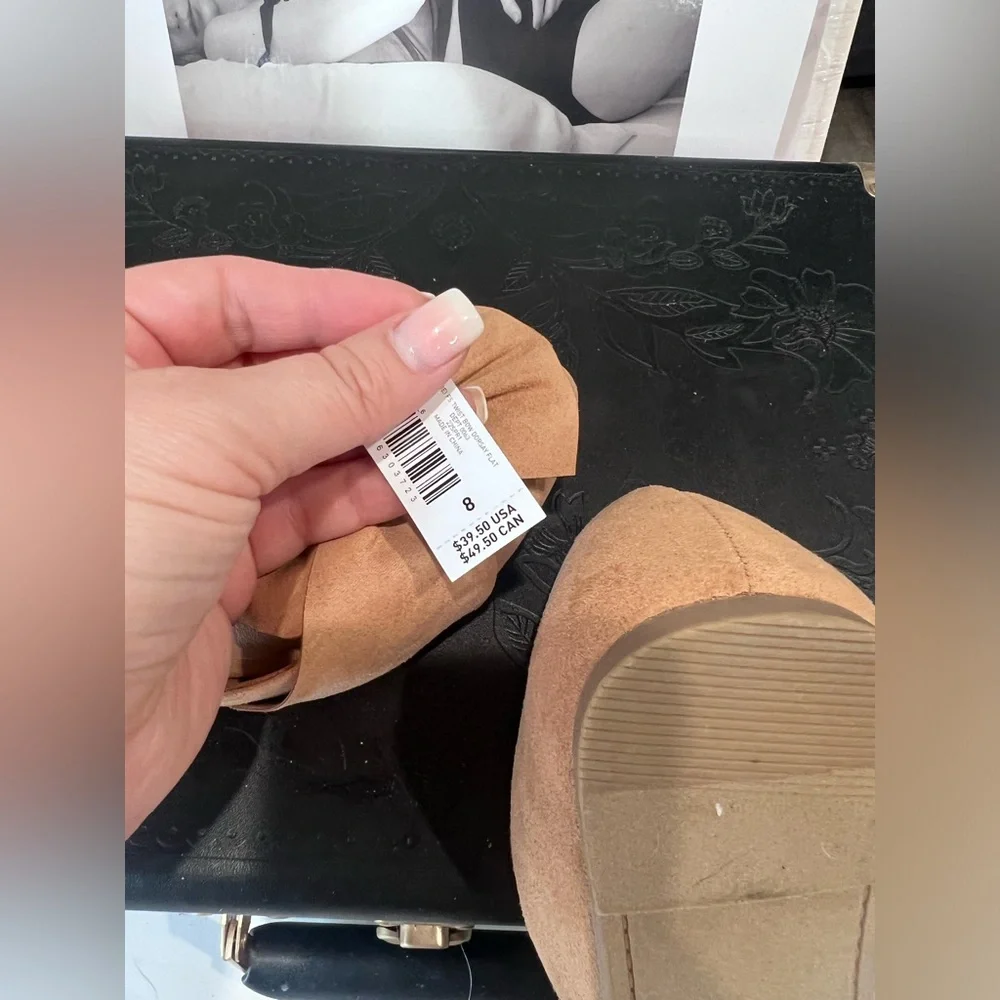 Torrid Twist Bow D'Orsay Flat (WW) Tan - Picture 5 of 5